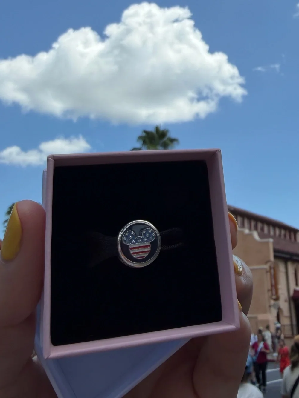 2026 Disney Parks Pandora 250th Independence Day USA Mickey Mouse Ear Charm New